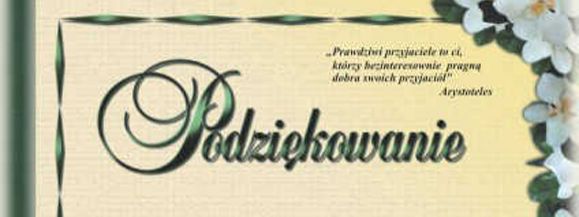 Podziękowania od mieszkańca Radomyśli