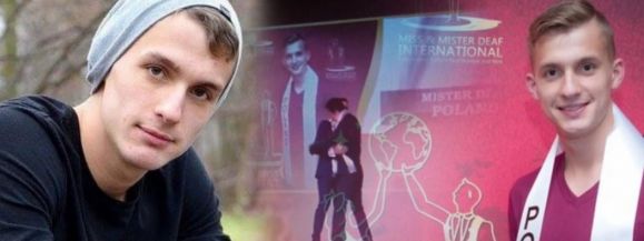 Mateusz Borowski z UPH  Misterem Świata Głuchych