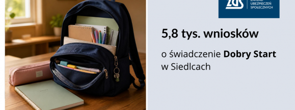 5,8 tys. wniosk&oacute;w o świadczenie Dobry Start w Siedlcach