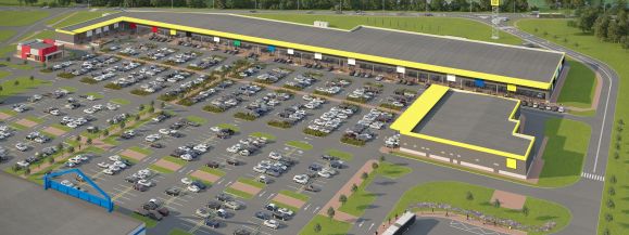 Centrum handlowe w Białkach powiększy się o 30% (wizualizacja)