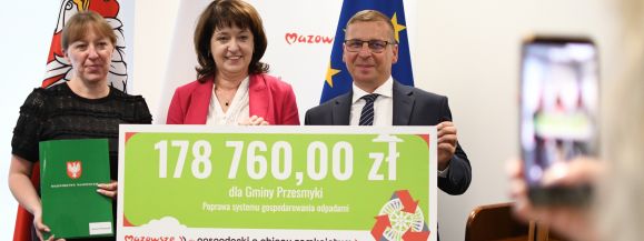 Prawie 280 tys. zł dla powiatu garwolińskiego i gminy Przesmyki