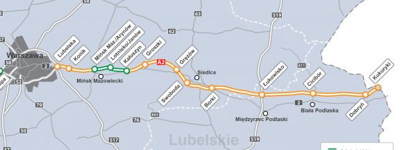 Rząd - A2 sięgnie do Siedlec