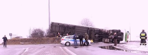 Wypadek tira Ujrzanowie  