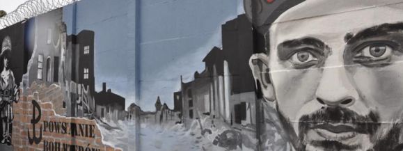 Powstańczy mural w siedleckim zakładzie karnym