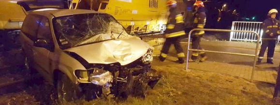 Wypadek na przejeździe kolejowym w Radomyśli