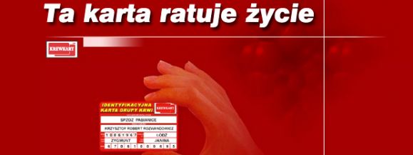 Lepiej mieć KREWKARTĘ!