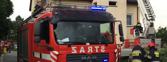 Pożar domu w Wołyńcach