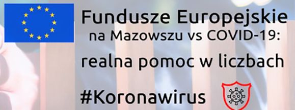 Fundusze Europejskie wspierają Mazowsze w walce z Covid–19