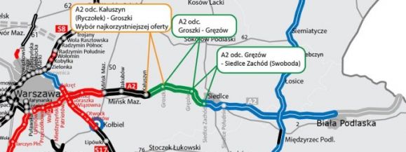 Wybrano wykonawcę autostrady A2 na odcinku Kałuszyn - Groszki