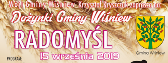 Dożynki Gminy Wiśniew 2019 pod patronatem Tuby Siedlec
