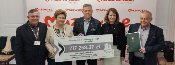Siedlce i gmina Korczew ze wsparciem samorządu Mazowsza