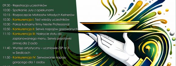 Mistrzostwa Młodych Kelner&oacute;w - Siedlce 2026