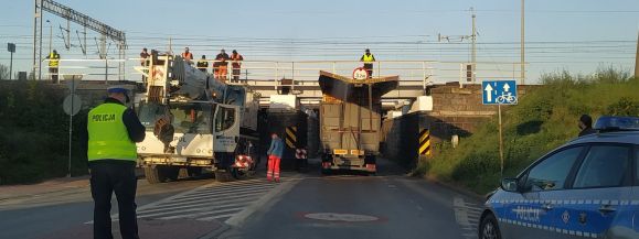 Przejazd pod wiaduktem łukowskim zablokowany. 